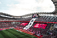 「サッカー観戦」